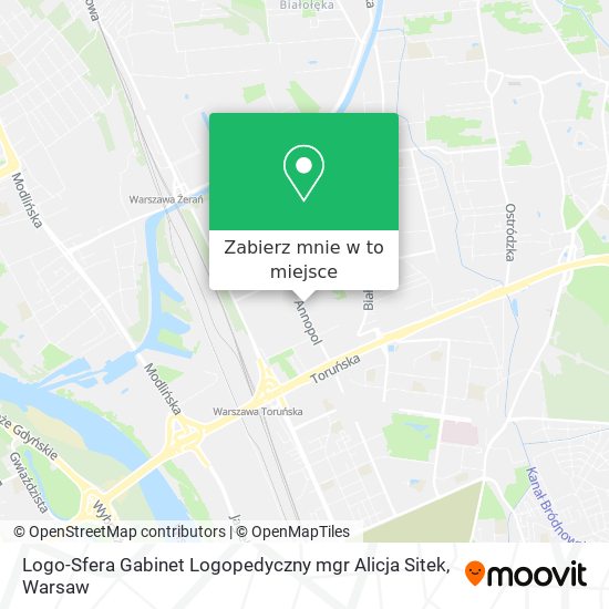 Mapa Logo-Sfera Gabinet Logopedyczny mgr Alicja Sitek