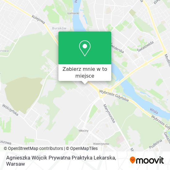 Mapa Agnieszka Wójcik Prywatna Praktyka Lekarska
