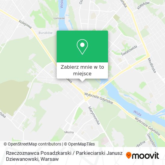 Mapa Rzeczoznawca Posadzkarski / Parkieciarski Janusz Dziewanowski