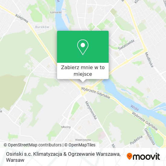 Mapa Osiński s.c. Klimatyzacja & Ogrzewanie Warszawa