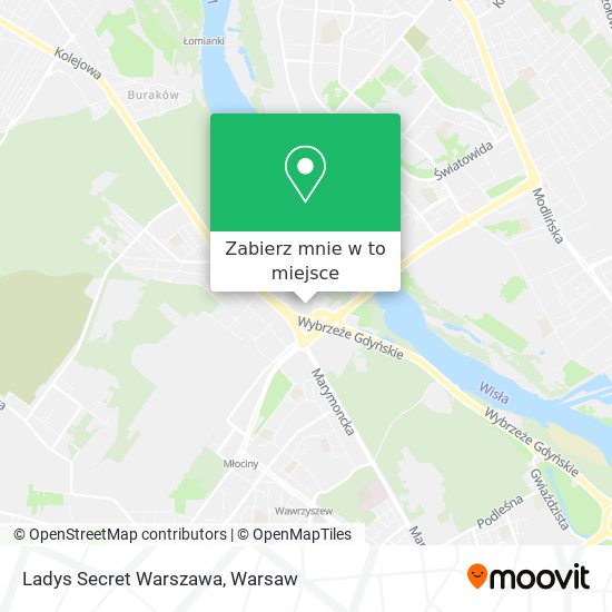 Mapa Ladys Secret Warszawa