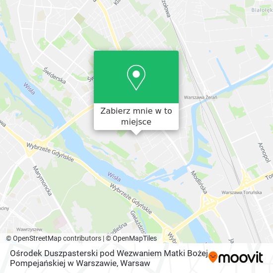 Mapa Ośrodek Duszpasterski pod Wezwaniem Matki Bożej Pompejańskiej w Warszawie