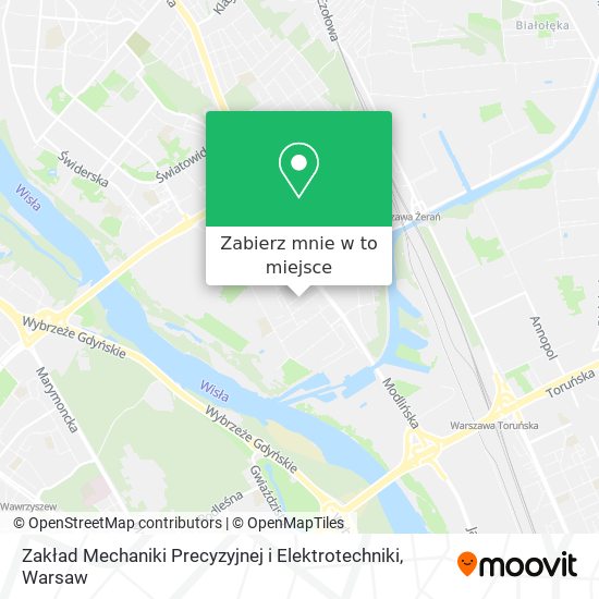 Mapa Zakład Mechaniki Precyzyjnej i Elektrotechniki