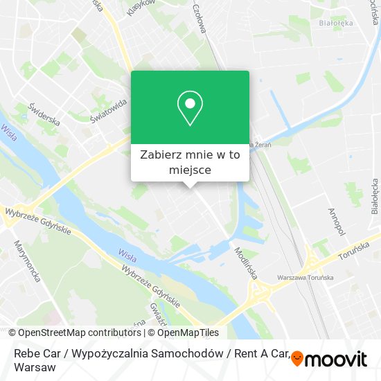 Mapa Rebe Car / Wypożyczalnia Samochodów / Rent A Car