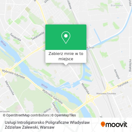 Mapa Usługi Introligatorsko Poligraficzne Władysław Zdzisław Zalewski