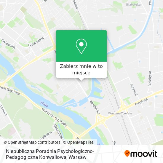 Mapa Niepubliczna Poradnia Psychologiczno-Pedagogiczna Konwaliowa