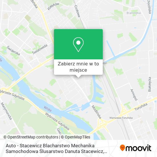 Mapa Auto - Stacewicz Blacharstwo Mechanika Samochodowa Ślusarstwo Danuta Stacewicz