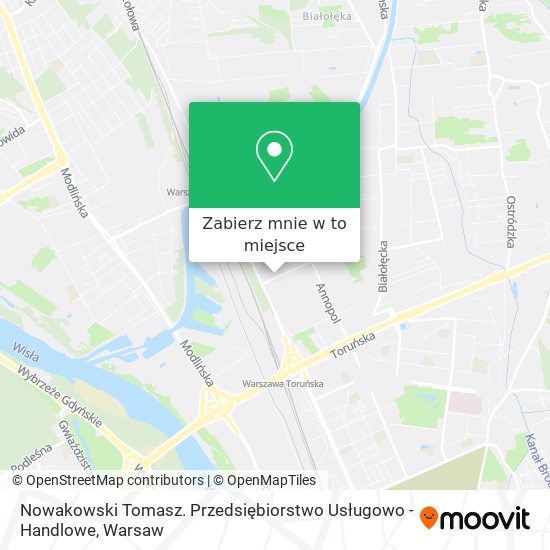 Mapa Nowakowski Tomasz. Przedsiębiorstwo Usługowo - Handlowe