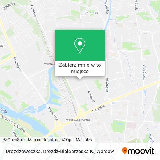 Mapa Drożdżóweczka. Drożdż-Białobrzeska K.