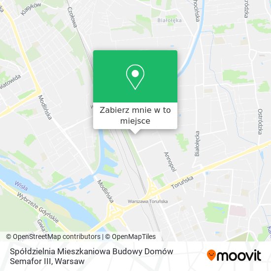 Mapa Spółdzielnia Mieszkaniowa Budowy Domów Semafor III