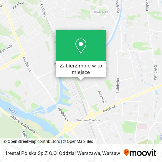 Mapa Irestal Polska Sp.Z O.O. Oddział Warszawa