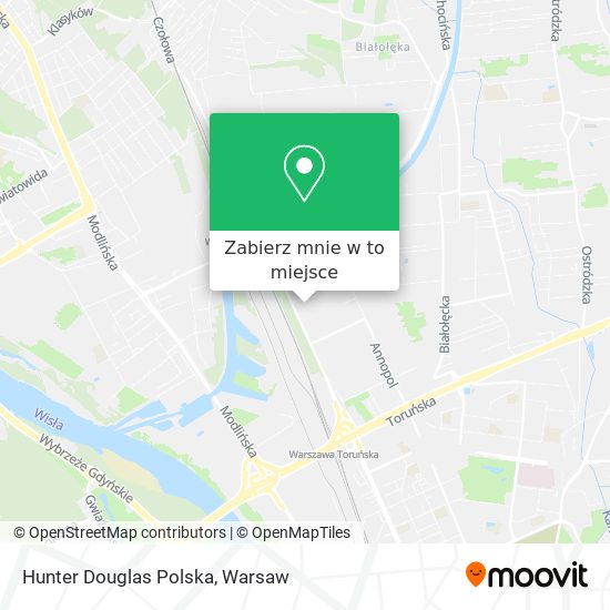 Mapa Hunter Douglas Polska