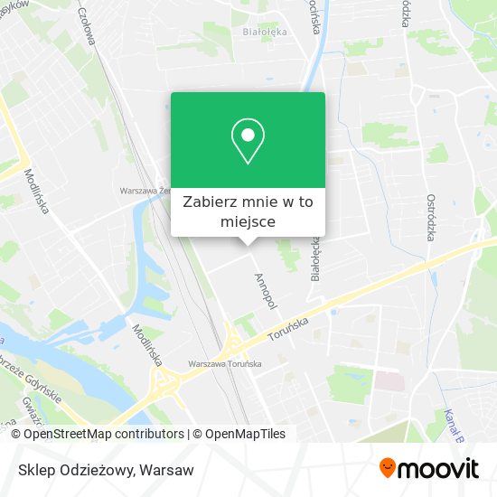 Mapa Sklep Odzieżowy