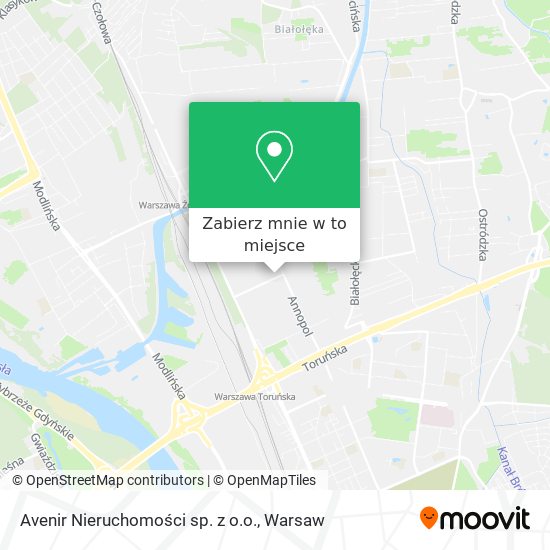 Mapa Avenir Nieruchomości sp. z o.o.