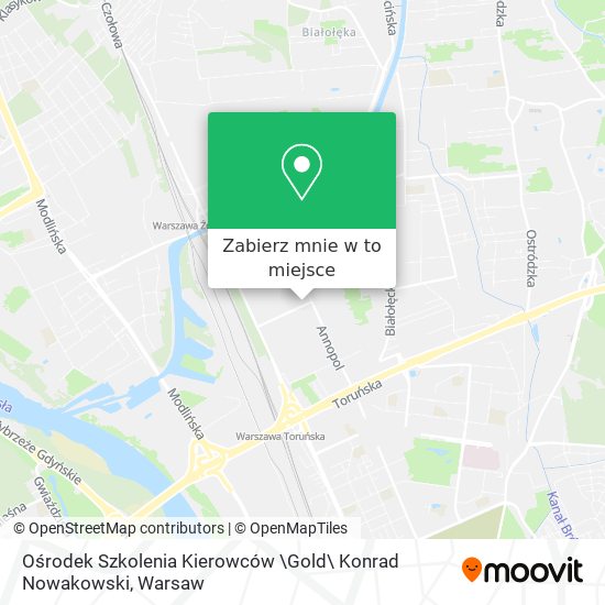 Mapa Ośrodek Szkolenia Kierowców \Gold\ Konrad Nowakowski