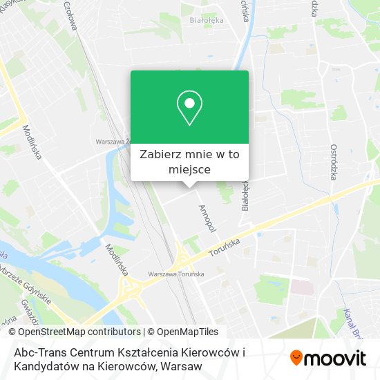 Mapa Abc-Trans Centrum Kształcenia Kierowców i Kandydatów na Kierowców