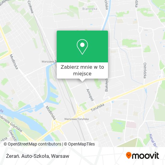 Mapa Żerań. Auto-Szkoła