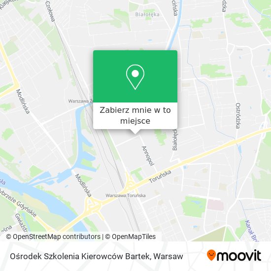 Mapa Ośrodek Szkolenia Kierowców Bartek