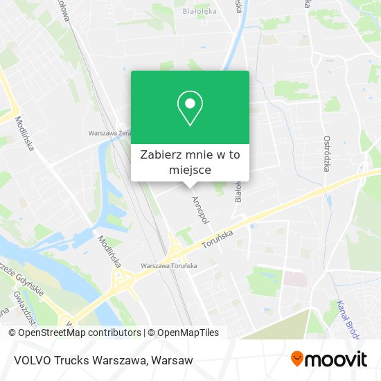 Mapa VOLVO Trucks Warszawa