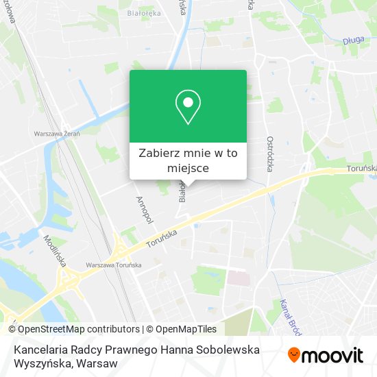 Mapa Kancelaria Radcy Prawnego Hanna Sobolewska Wyszyńska