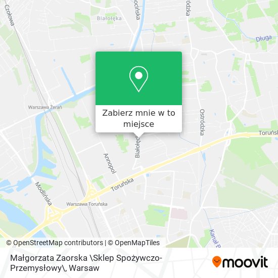 Mapa Małgorzata Zaorska \Sklep Spożywczo-Przemysłowy\