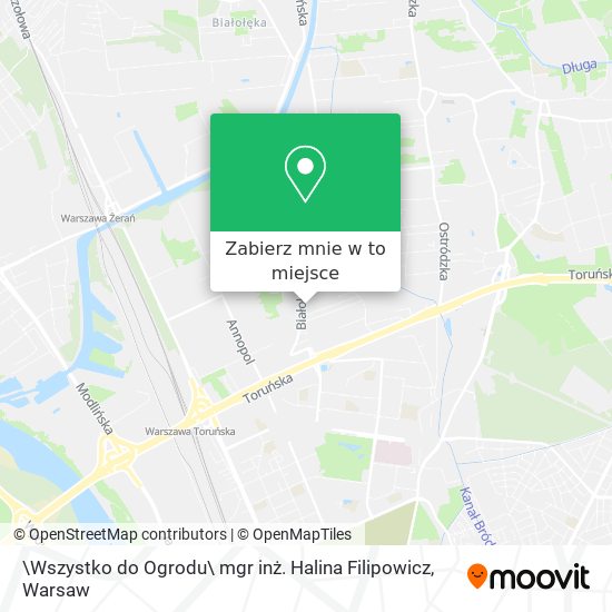 Mapa \Wszystko do Ogrodu\ mgr inż. Halina Filipowicz