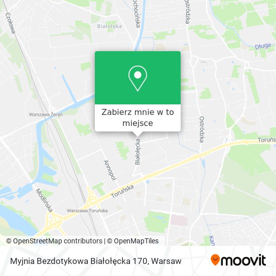 Mapa Myjnia Bezdotykowa Białołęcka 170