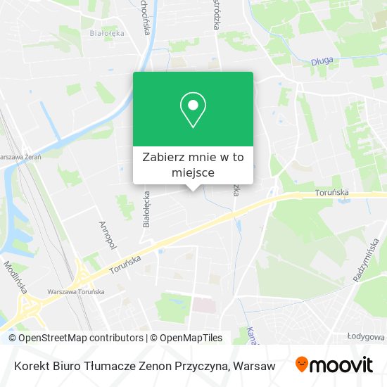 Mapa Korekt Biuro Tłumacze Zenon Przyczyna