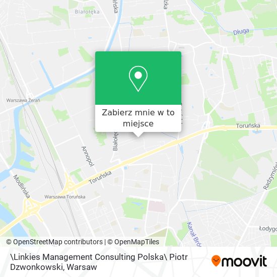 Mapa \Linkies Management Consulting Polska\ Piotr Dzwonkowski