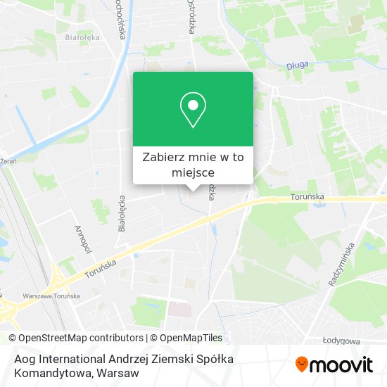 Mapa Aog International Andrzej Ziemski Spółka Komandytowa