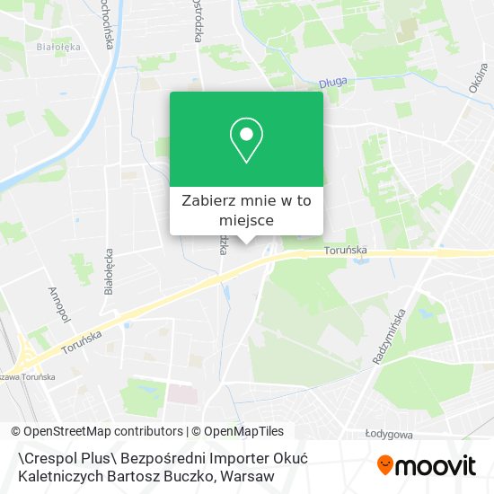 Mapa \Crespol Plus\ Bezpośredni Importer Okuć Kaletniczych Bartosz Buczko