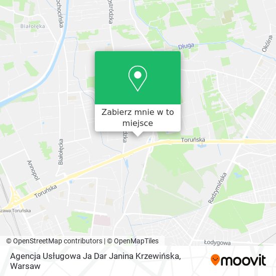 Mapa Agencja Usługowa Ja Dar Janina Krzewińska