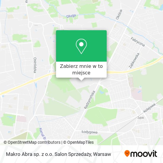 Mapa Makro Abra sp. z o.o. Salon Sprzedaży