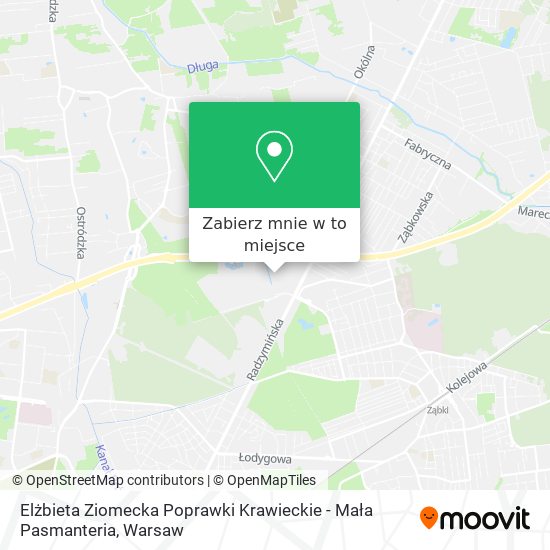 Mapa Elżbieta Ziomecka Poprawki Krawieckie - Mała Pasmanteria