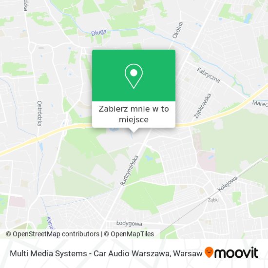 Mapa Multi Media Systems - Car Audio Warszawa