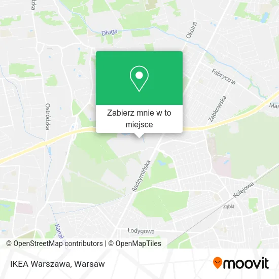 Mapa IKEA Warszawa