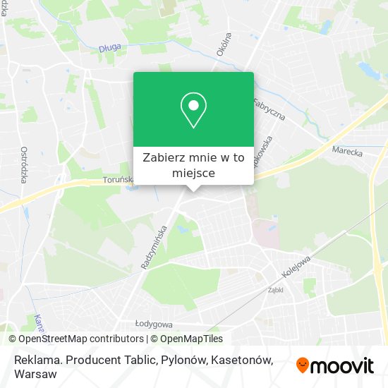 Mapa Reklama. Producent Tablic, Pylonów, Kasetonów