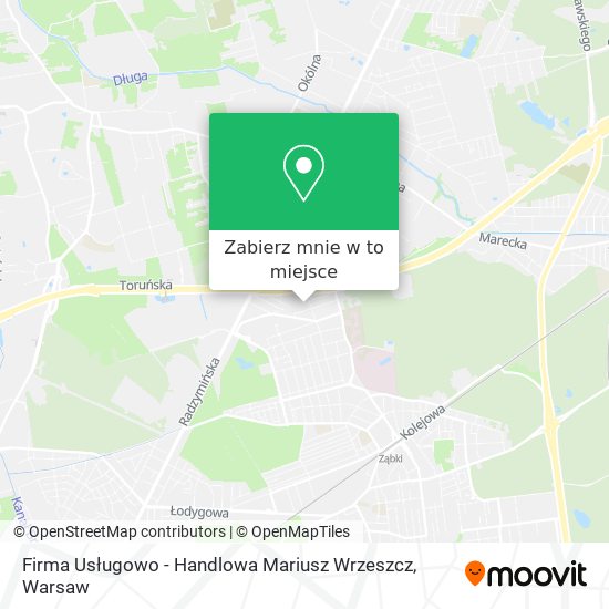 Mapa Firma Usługowo - Handlowa Mariusz Wrzeszcz