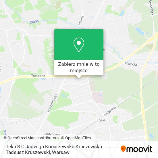 Mapa Teka S C Jadwiga Konarzewska Kruszewska Tadeusz Kruszewski