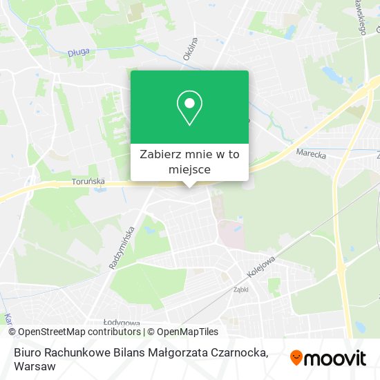 Mapa Biuro Rachunkowe Bilans Małgorzata Czarnocka