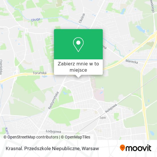 Mapa Krasnal. Przedszkole Niepubliczne