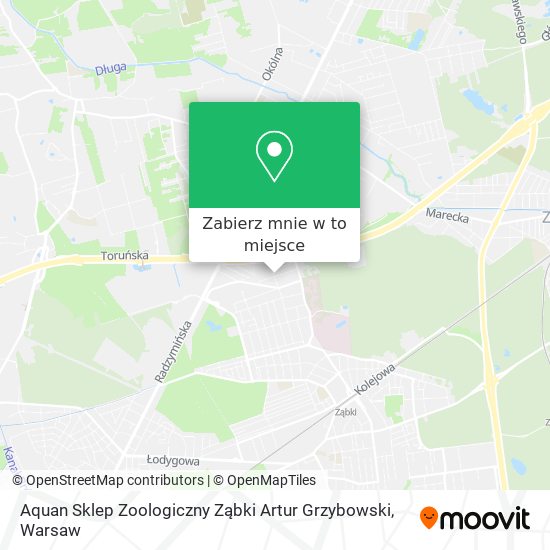 Mapa Aquan Sklep Zoologiczny Ząbki Artur Grzybowski