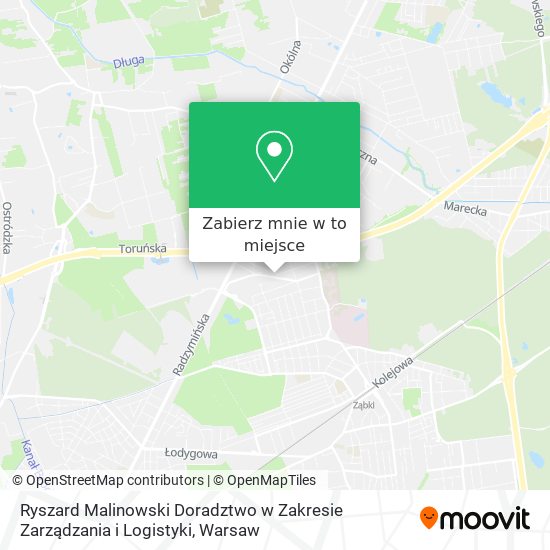 Mapa Ryszard Malinowski Doradztwo w Zakresie Zarządzania i Logistyki