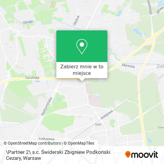 Mapa \Partner 2\ s.c. Świderski Zbigniew Podkoński Cezary