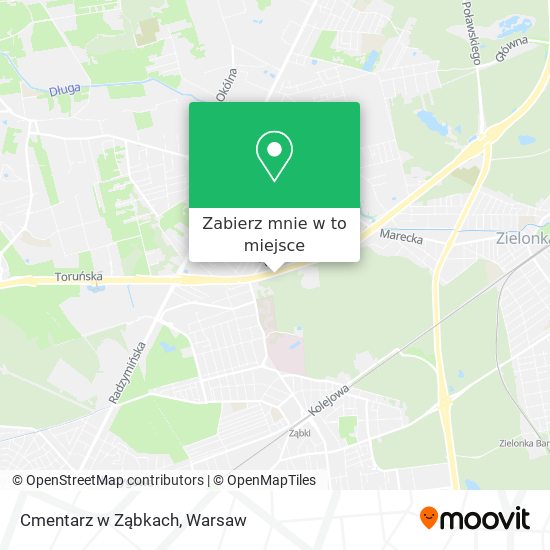 Mapa Cmentarz w Ząbkach