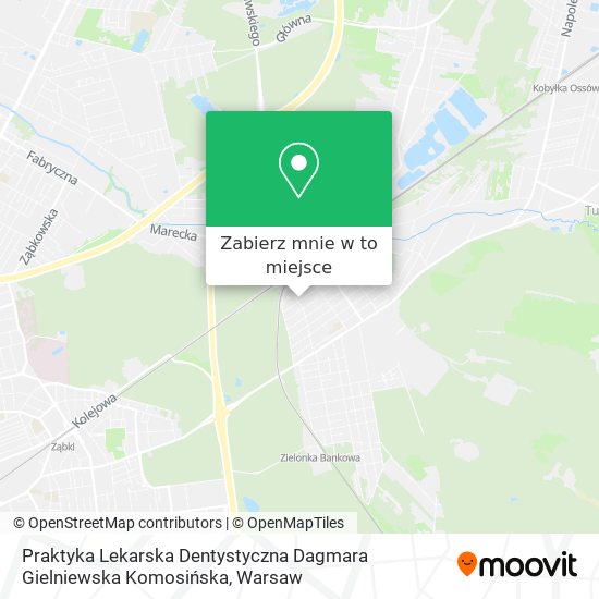 Mapa Praktyka Lekarska Dentystyczna Dagmara Gielniewska Komosińska