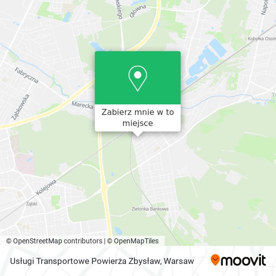 Mapa Usługi Transportowe Powierża Zbysław