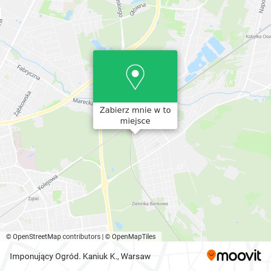 Mapa Imponujący Ogród. Kaniuk K.