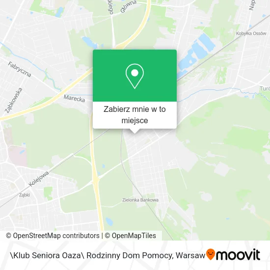 Mapa \Klub Seniora Oaza\ Rodzinny Dom Pomocy