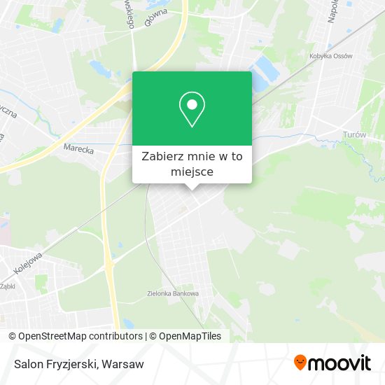 Mapa Salon Fryzjerski